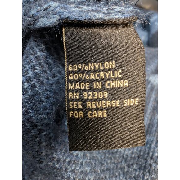 DG2 by Diane Gilman Blue Animal Print Sweater Size M NWT - Picture 7 of 7